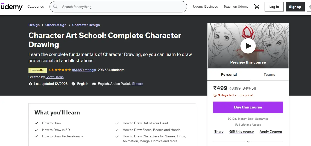 Character Art School Complete Character Drawing Course