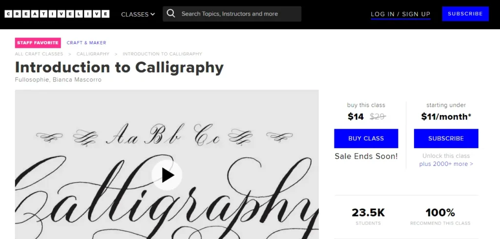 CreativeLive - Introduction to Calligraphy