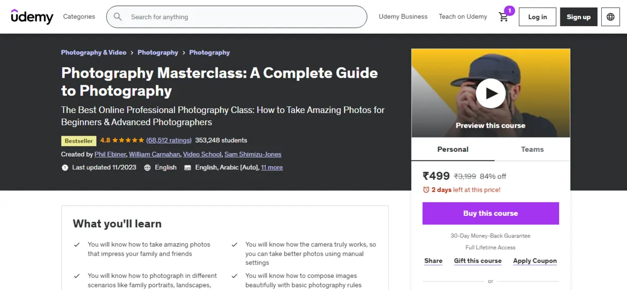 Photography Masterclass A Complete Guide to Photography