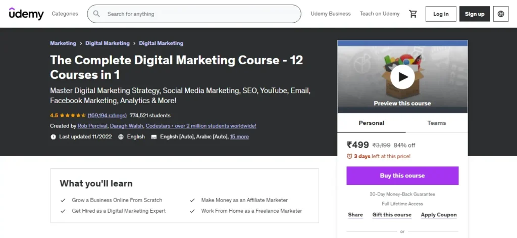 The Complete Digital Marketing Course