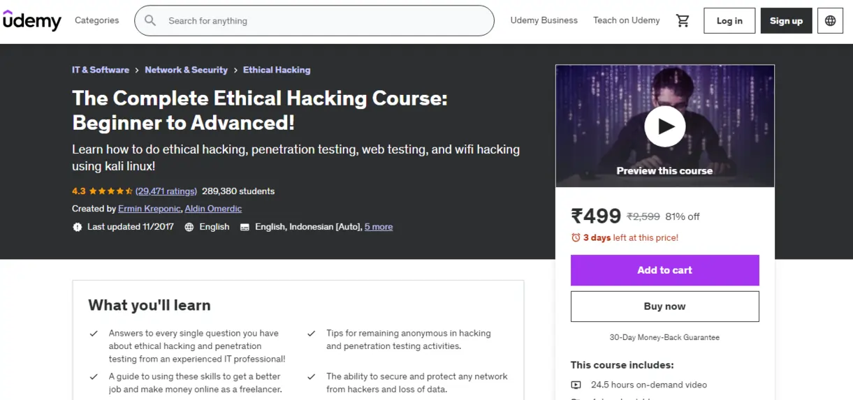 The Complete Ethical Hacking Course Beginner to Advanced