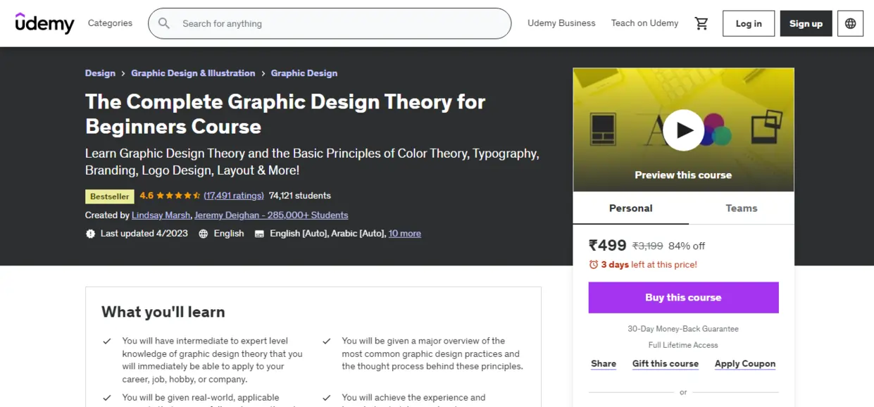 The Complete Graphic Design Theory for Beginners Course