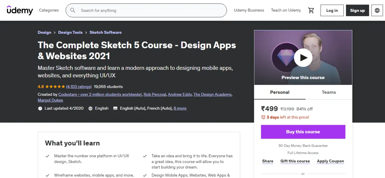 The Complete Sketch 5 course