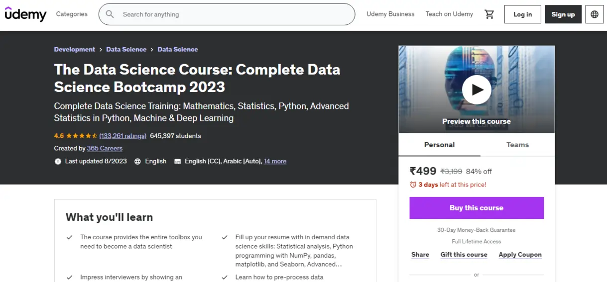 The Data Science Course