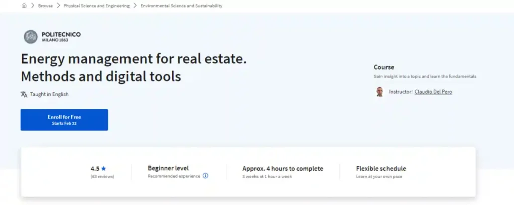 Energy Management for Real Estate Methods and Digital Tools