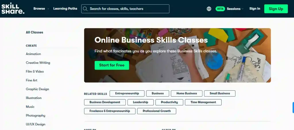 BUSINESS SKILLS – Receptionist and Frontline Course (Skillshare)